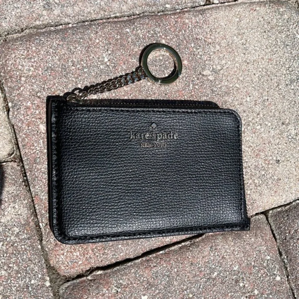 Kate Spade Darcy Medium L-Zip Card Holder Black - Picture 12 of 16